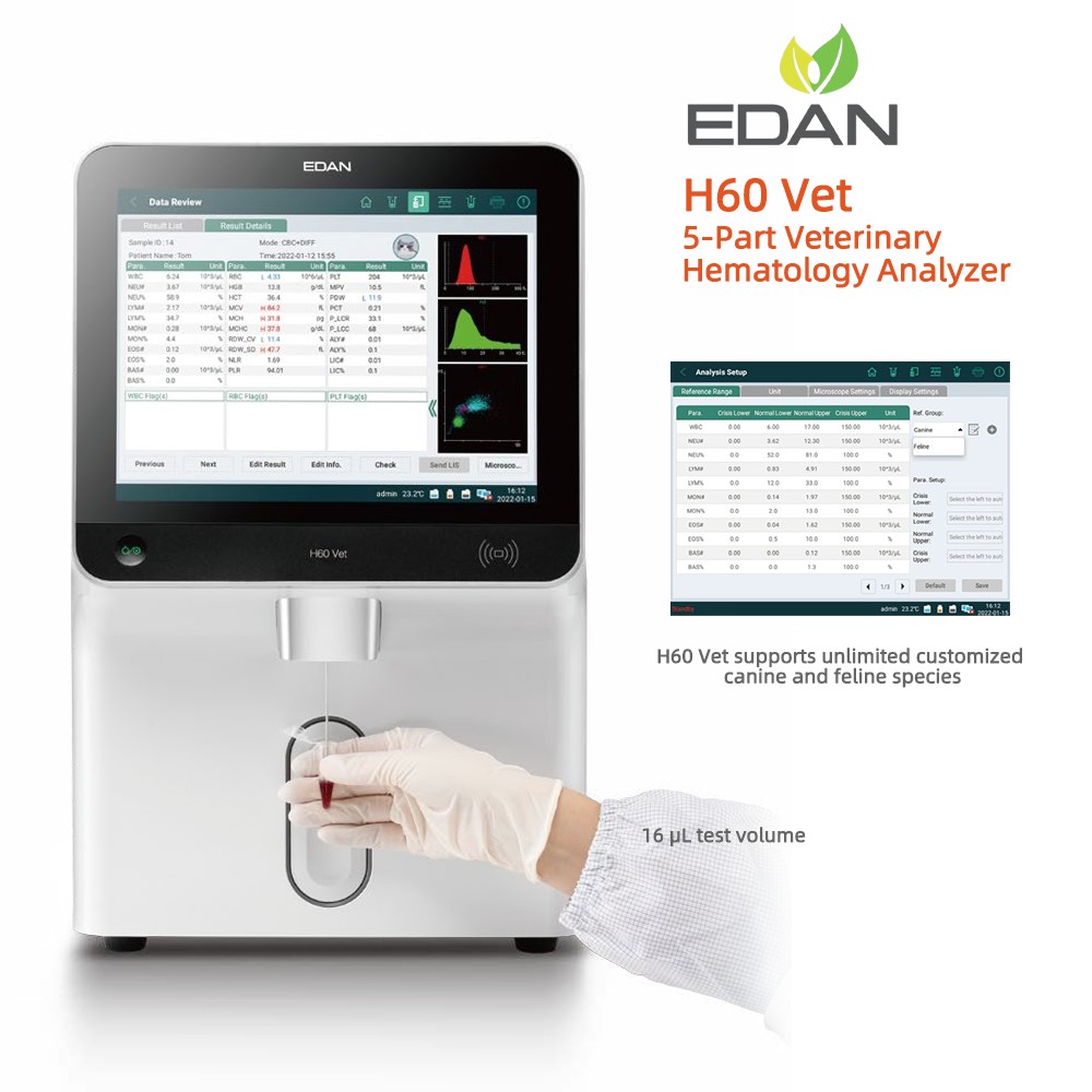 Edan H60 Vet veterinary hematology analyzer
