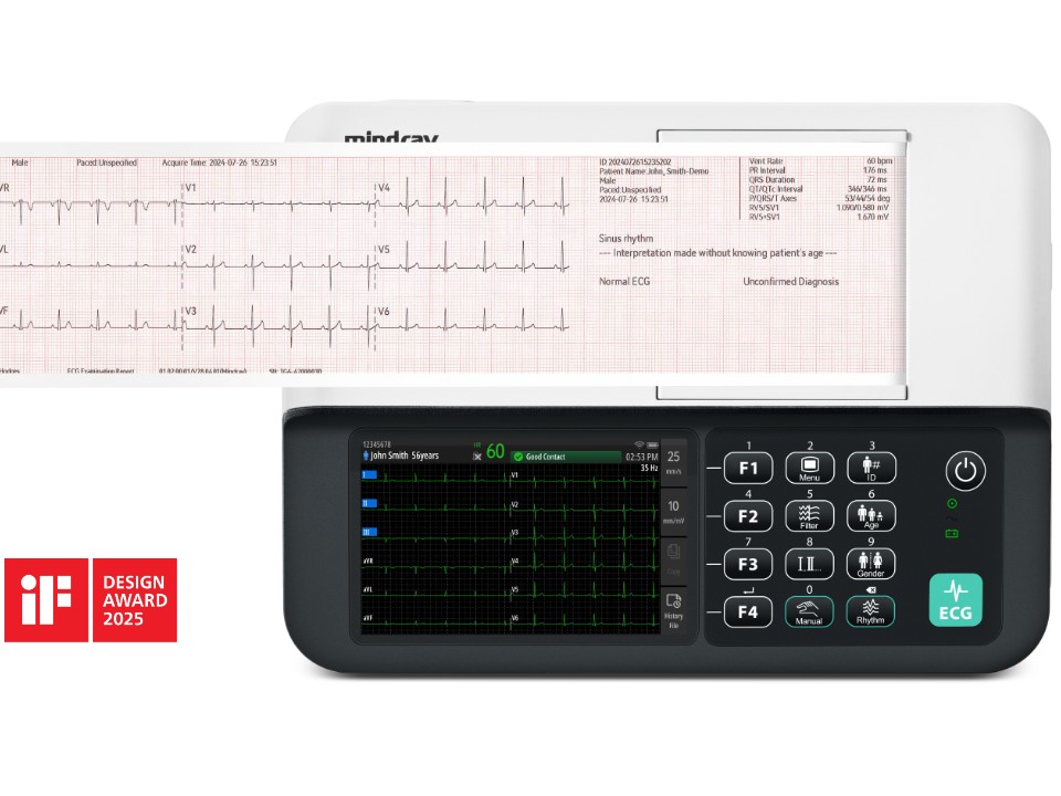 Mindray BeneHeart R300 12-lead ECG machine
